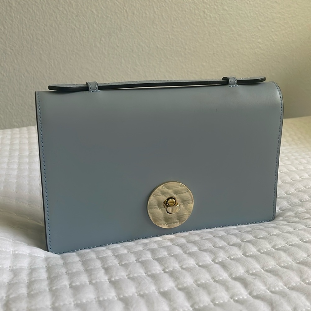 Mini Pale Blue Callie Roma Top Handle Crossbody Bag
